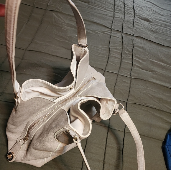 Coach Light Gray Leather Hobo Bag - Picture 8 of 8